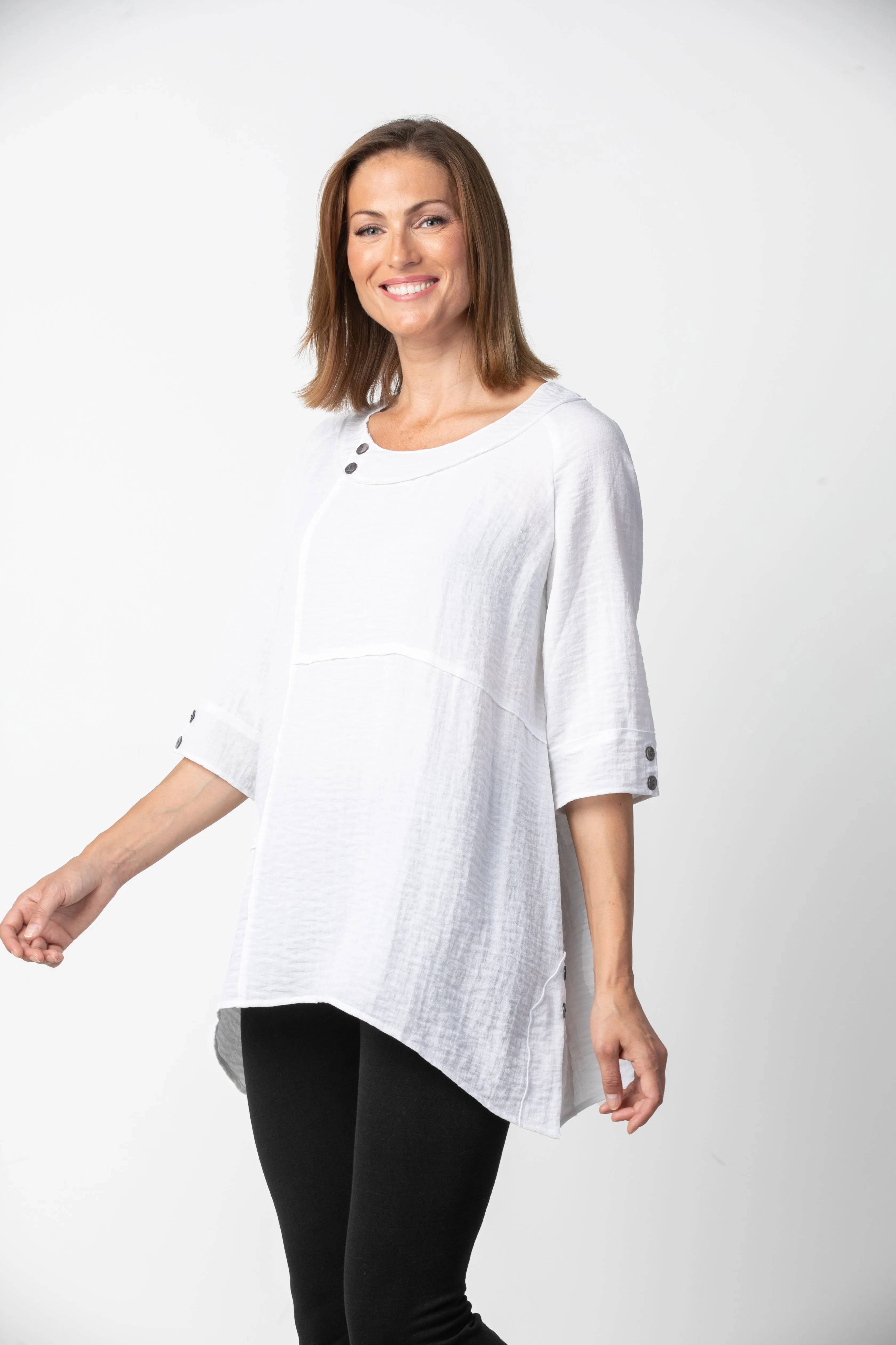 Pieced Button Tunic